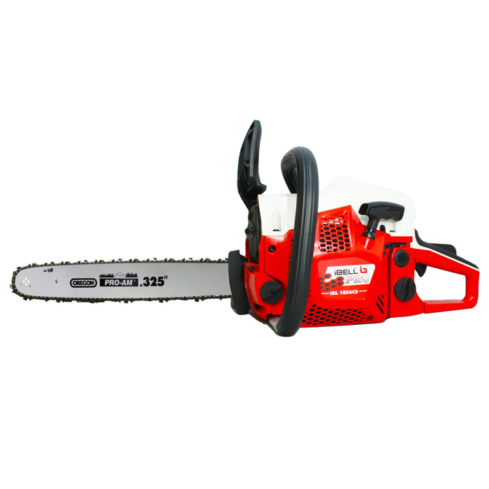 iBELL Gasoline Chain Saw 1856CS , 56CC Professional Quality, Magnesium Alloy Crank Case, Walbro Carburetor, Oregon Guide bar 18" and Oregon Chain