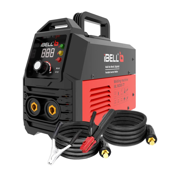 IBELL Inverter ARC Welding Machine (IGBT) M200-77SC, 200A with Built-in Hot Start and Anti-Stick Functions