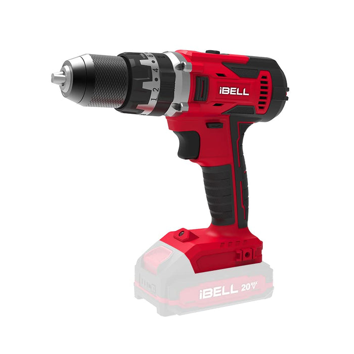 IBELL One Power Series Cordless Impact Drill CD20-55 20V 55Nm (Battery & Charger Not Included), Black  with 6 months warranty