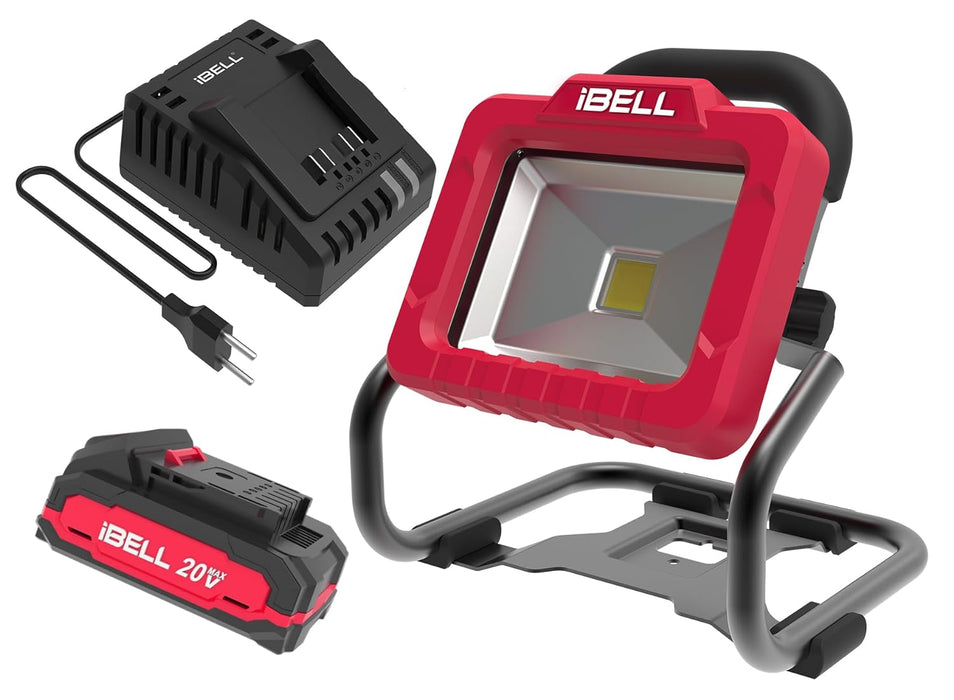 IBELL One Power Series Portable Rechargeable Work Light BL20-20 20V 20W 1800Lm 2Ah Battery & Charger with 6 months warranty
