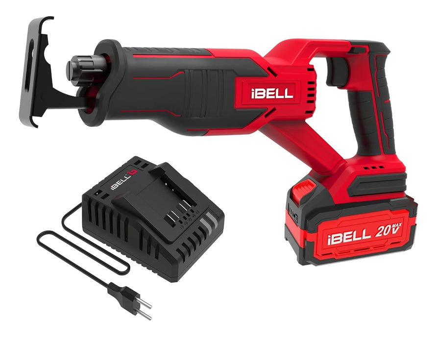 IBELL One Power Series Cordless Reciprocating Saw BR20-48 20V 2700RPM 4Ah Battery & Charger