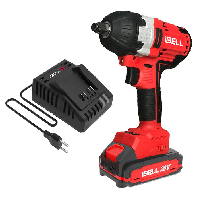 IBELL One Power Series Cordless Impact Wrench Brushless BW 20-50 20V 1/2" 500Nm 2Ah Battery & Charger with 18 months warranty
