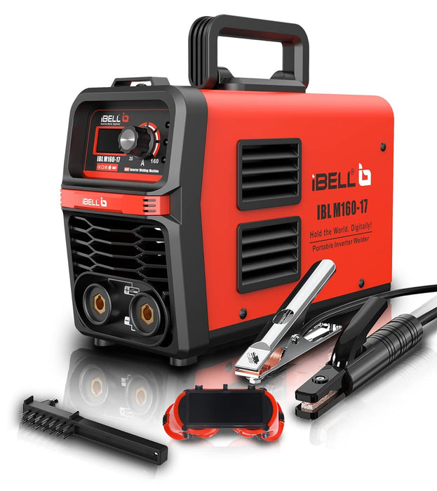 IBELL M160-17 Inverter ARC Compact Welding Machine (IGBT) 160A with Hot Start & Anti-Stick Functions - 1 Year Warranty