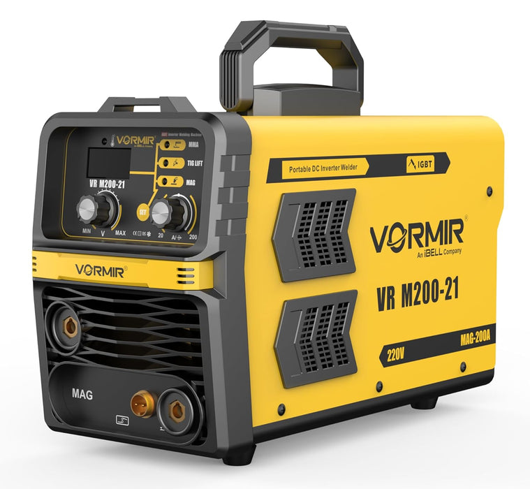 iBELL VORMIR VRM200-21 Inverter MMA/MAG/TIG LIFT Welding Machine (Home/DIY) 200A with Hot Start, Anti-Stick Functions