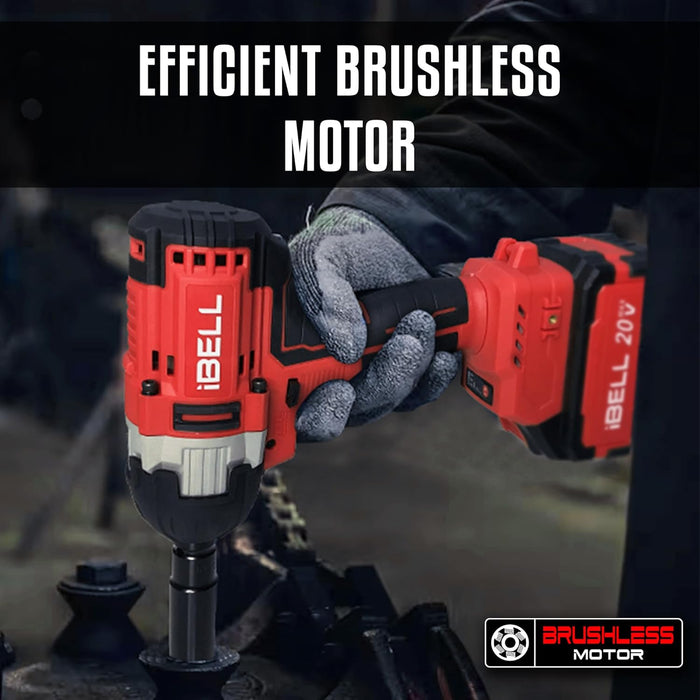IBELL One Power Series Cordless Impact Wrench Brushless BW 20-50 20V 1/2" 500Nm (Battery & Charger not included) with 18 months warranty