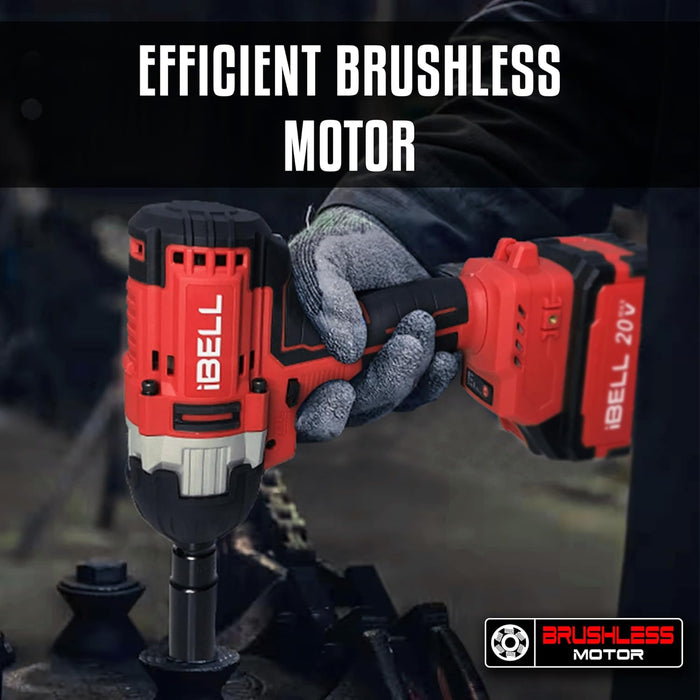 IBELL One Power Series Cordless Impact Wrench Brushless BW 20-50 20V 1/2" 500Nm (Battery & Charger not included)