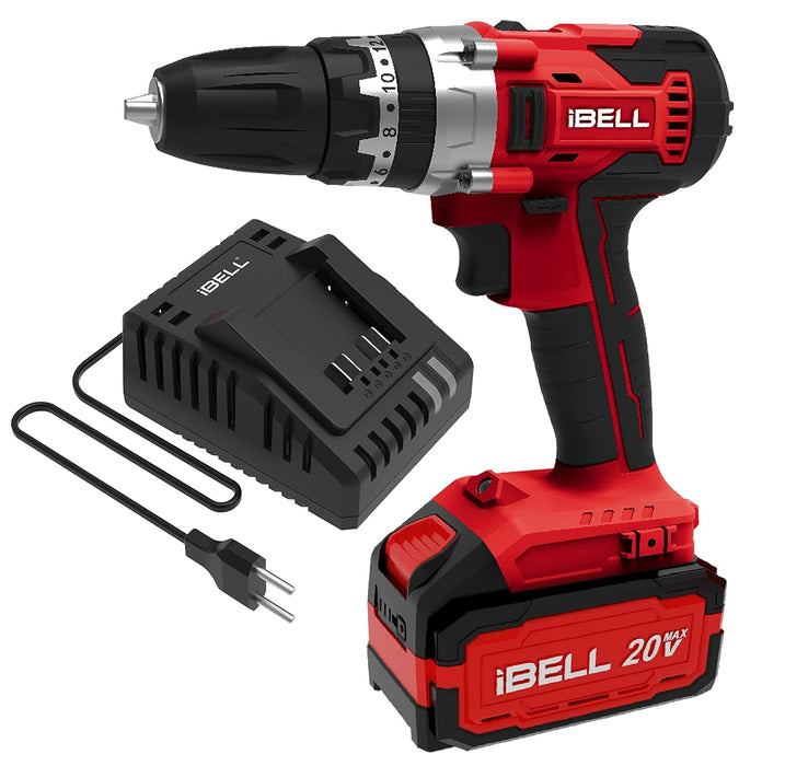 IBELL One Power Series Cordless Impact Drill CD20-30 20V 30Nm 1450RPM with Charger and 4Ah Battery  with 6 months warranty