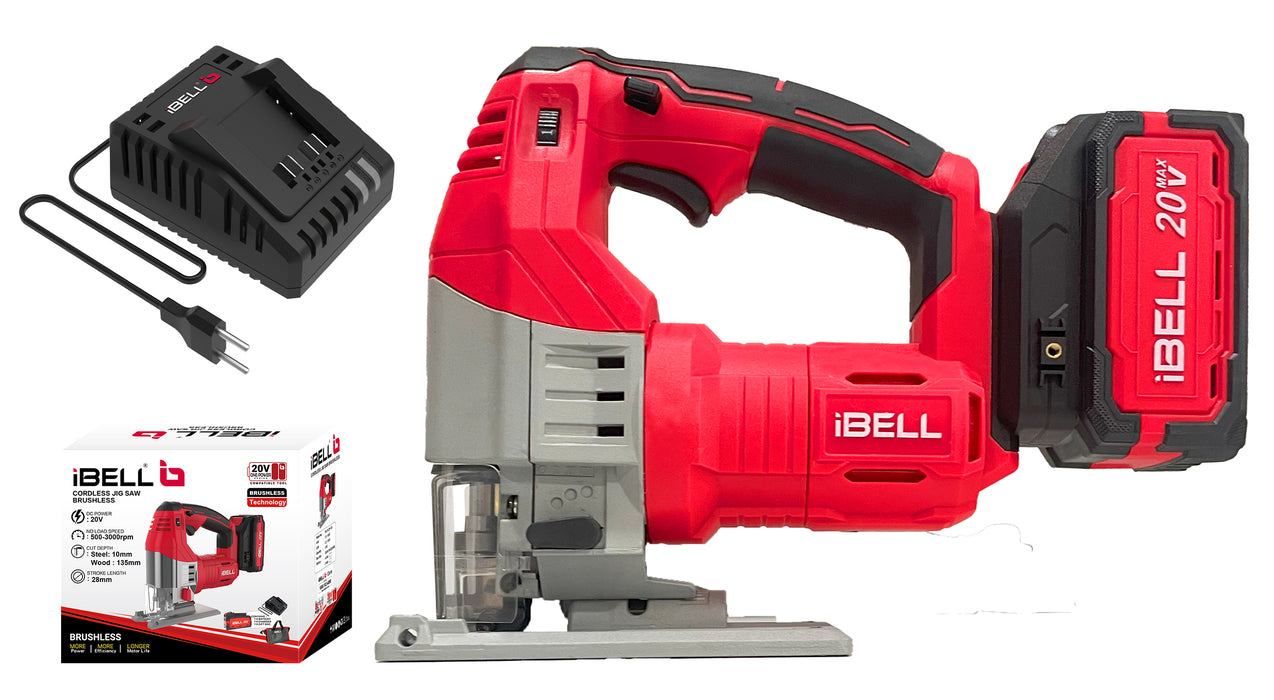 IBELL One Power Series BJ29-65 Cordless Jigsaw Brushless with 4AH Battery and Charger with 12 months warranty