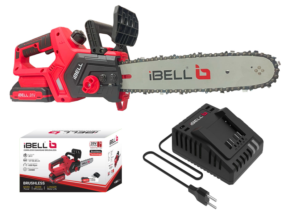 IBELL One Power Series BS20-12 Cordless Chain Saw brushless with 2AH Battery and Charger with 12 months warranty