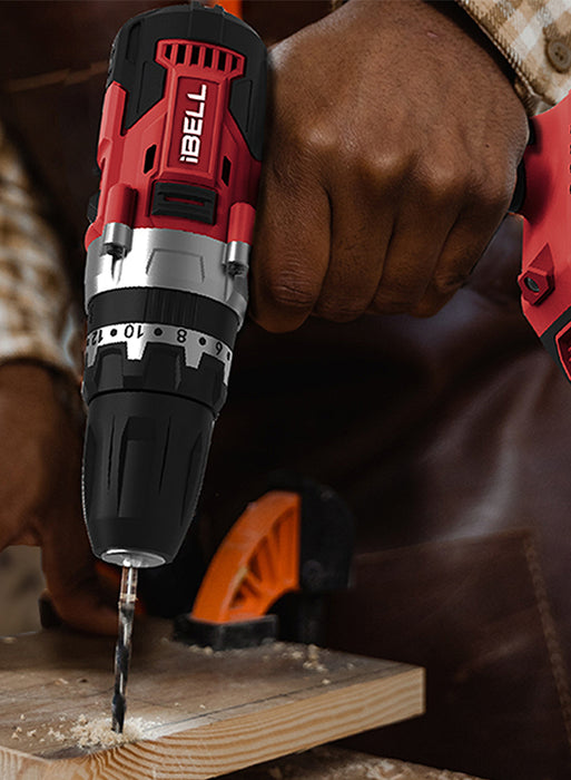 IBELL One Power Series Cordless Impact Drill CD20-30 20V 30Nm 1450RPM with Charger and 2Ah Battery  +BMC box