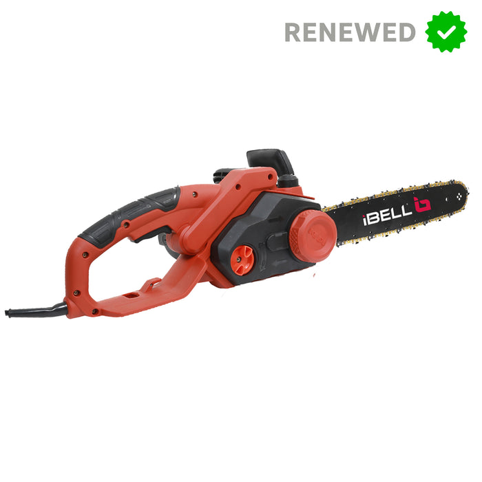 Renewed – iBELL EC16-18 Electric Chain Saw, 1800W, 1200RPM, 16 Inch, Automatic Oiler – 6-Month Warranty – with Minor Body Scratches – Full Warranty