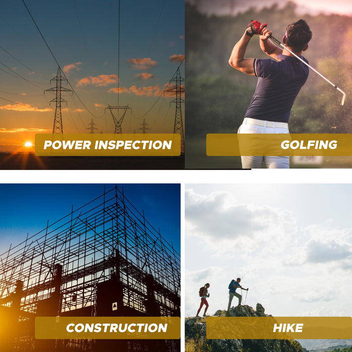 IBELL 800 Yards Laser Rangefinder for Golf & Construction Range Finder Distance Measuring with High-Precision Flag Pole Locking ︱Slope Compensation Mode - 6 Months Warranty