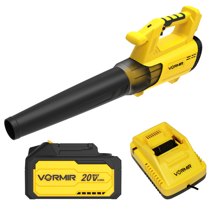 iBell Vormir VR BL21-98 20V MAX High-Performance Brushless Cordless Leaf Blower, 6-Speed Settings, Li-Ion 4000mAh, 144 km/h Air Speed, 510m³/h Air Volume, Lightweight Design