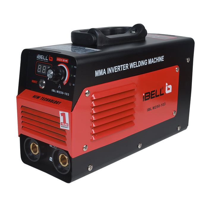 iBELL Inverter ARC Welding Machine (IGBT)M250-103, 250A with Hot Start,Anti-Stick,Arc Force,Power Boost Functions- 1 Year Warranty