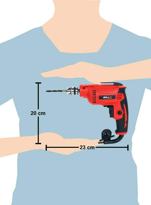 iBELL ED06-91 High Speed Electric Drill 10MM manual chuck,420W,4200RPM - 6 Months Warranty