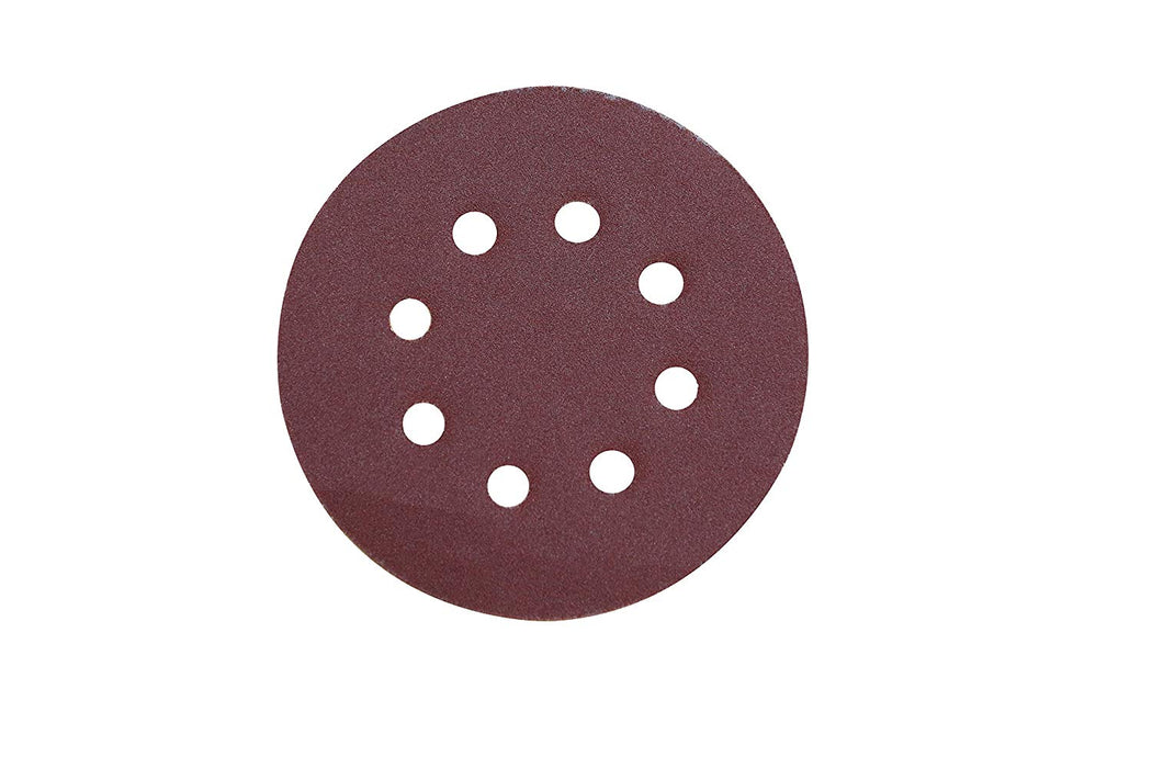 iBELL Sanding Disc 125mm (5") with 8 Holes for Dust Vacuum 100 Grit - 10Pcs Pack