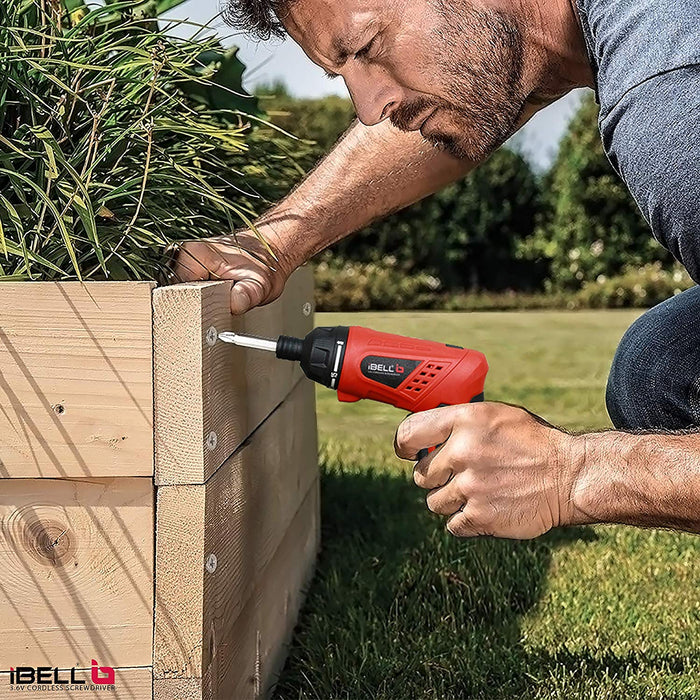 iBELL MS06-16 Cordless Rechargeable Electric Screwdriver 3.6V, 1500mAh Lithium Ion Battery MAX Torque 3.5Nm, 2 Flexible Position and 16 Torque Setting, Front LED and Rear Flashlight- 6 Months Warranty