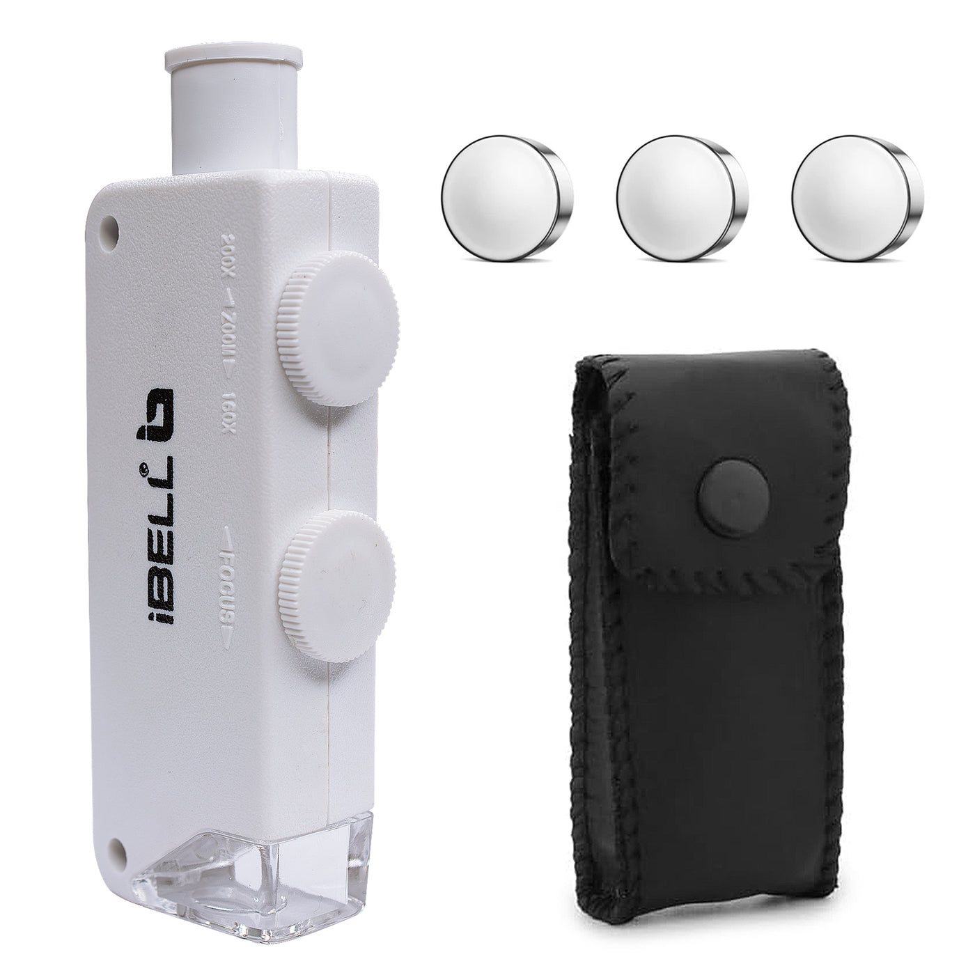 iBELL Professional Pocket Microscope IBL-ML16-20, 160X–200X Magnificat ...