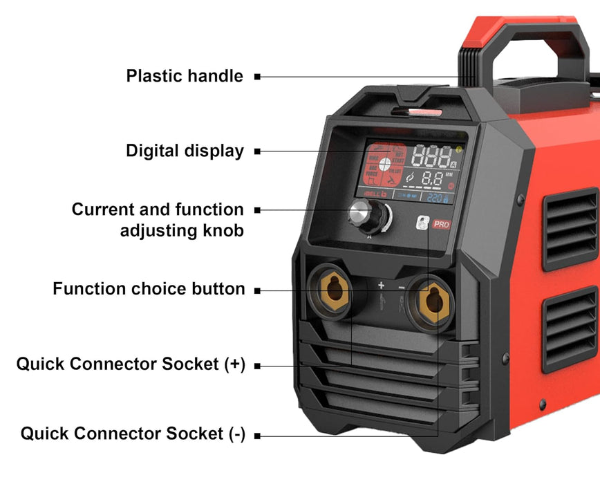 IBELL M250-105DIG, 200A, MMA/TIG Lift Inverter Digital Welding Machine