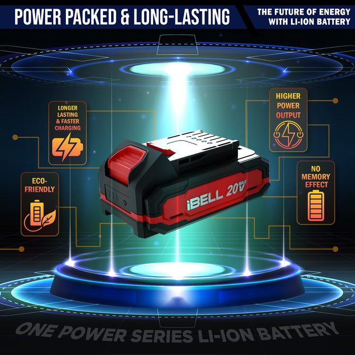 IBELL One Power Series 2.0Ah Li-ion Battery 20V 36Wh (12 Months Warranty)