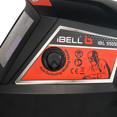 iBELL Solar & Battery Powered Auto Darkening Welding Helmet IBL 550S