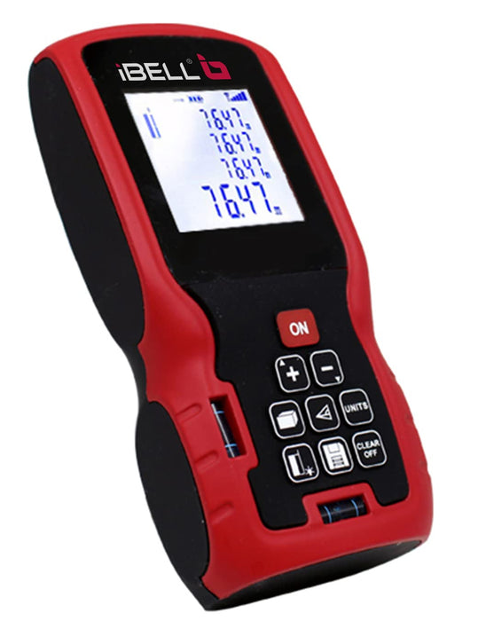 IBELL DM40-02 Classic Laser Measure 132Ft/40M Laser Distance Meter with Backlit LCD and Pythagorean Mode, Area and Volume, Battery, Pouch and Hand Strap Included