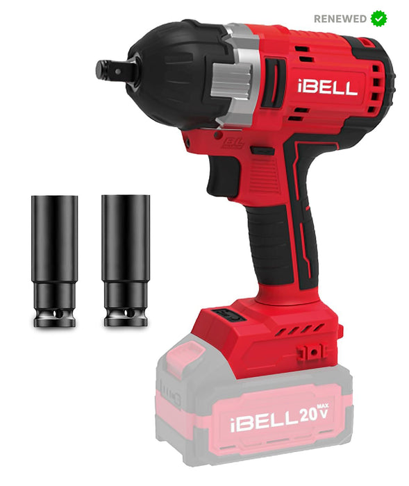 RENEWED - IBELL One Power Series Cordless Impact Wrench Brushless BW 20-50 20V 1/2" 500Nm (Battery & Charger not included)