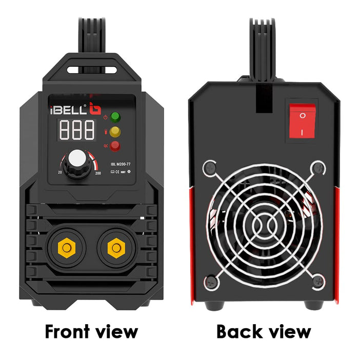 IBELL Inverter ARC Welding Machine (IGBT) M200-77SC, 200A with Built-in Hot Start and Anti-Stick Functions