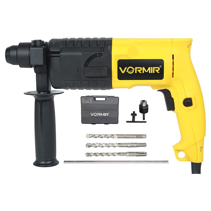 IBELL VORMIR Rotary Hammer Drill VR RH20-23, 500W, Copper Armature, 850RPM, Speed 3900/min, SDS Plus Chuck 20mm, 1.5J with Accessories