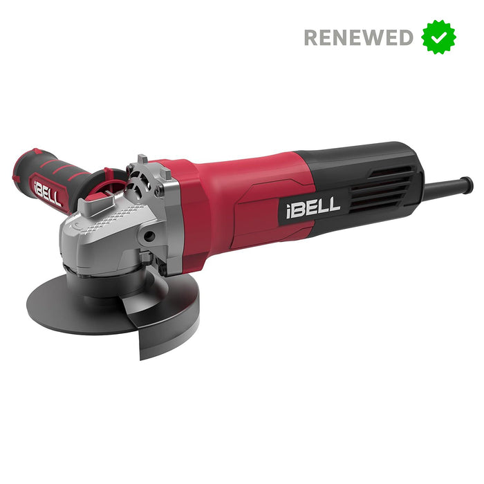 RENEWED - IBELL Angle Grinder AG10-68, 680W Heavy Duty, Copper Armature, Disc Dia 100mm, 11000 RPM with Grinding Wheel and Guard