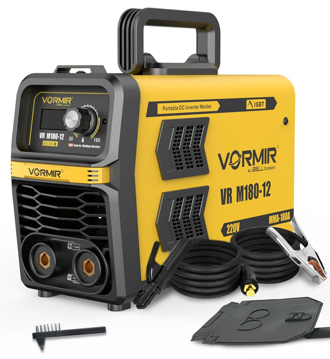 iBELL VORMIR VRM180-12 Inverter MMA Welding Machine (Home/DIY) 180A with Hot Start, Anti-Stick Functions