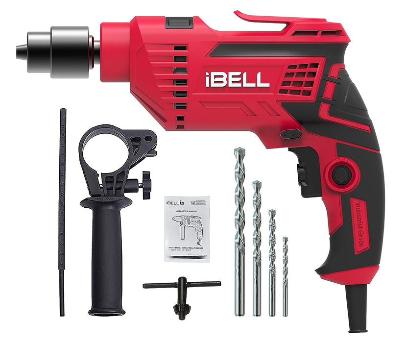 IBELL Impact Drill ID13-75, 650W, Copper Armature, Chuck 13mm, 2800 RPM, 2 mode selector, Forward/Reverse with variable speed