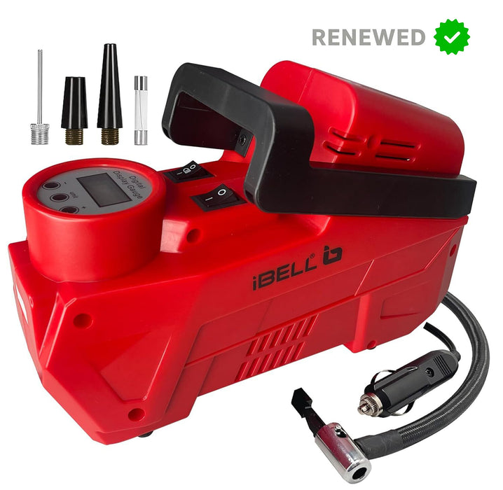 RENEWED - IBELL CA12-94 Digital Tyre Inflator/Air Compressor for car, 150W, Metal Cylinder, 35L/min, 12V DC, 150 PSI