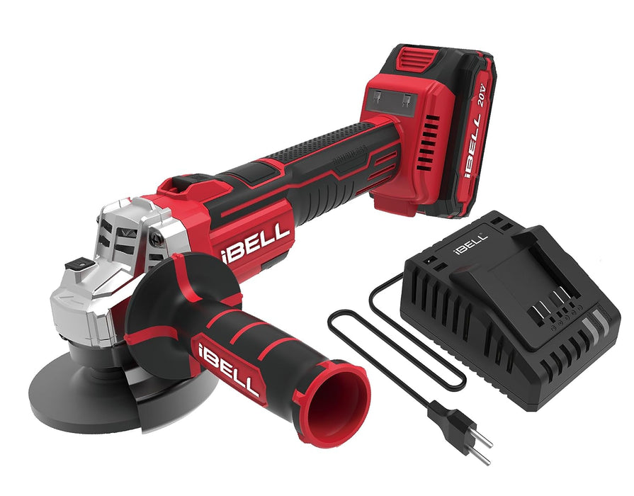 IBELL One Power Series Cordless Angle Grinder Brushless BA20-25 20V 8500RPM 2Ah Battery & Charger