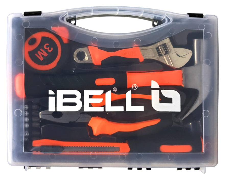 IBELL HT17-30 Hand Tool Kit for Household DIY & Emergency Maintenance (14 Pieces)