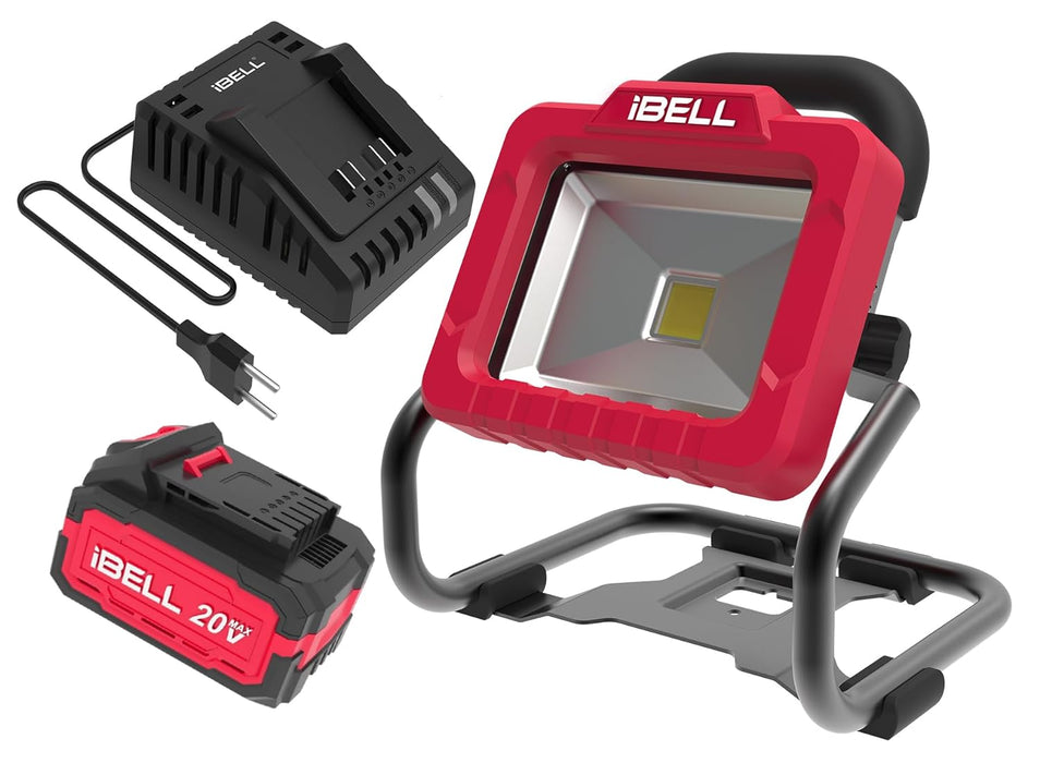 IBELL One Power Series Portable Rechargeable Work Light BL20-20 20V 20W 1800Lm 4Ah Battery & Charger