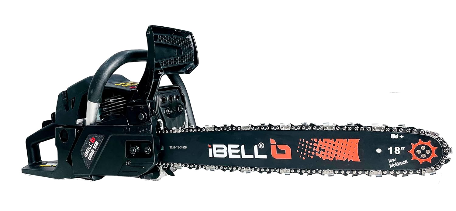 iBELL 5876CS Chain Saw 2.71KW/3.52HP, 58cc, 18inch Guide Bar and Chain, 3000±200 RPM