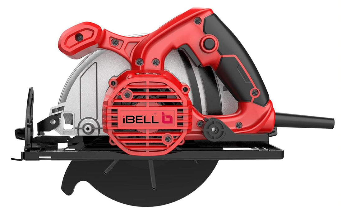 IBELL Circular Saw CS85-71, 1400W, Copper Armature, 4800 RPM, 185 mm, Cutting angle adjustment and precision cut, Corded Electric