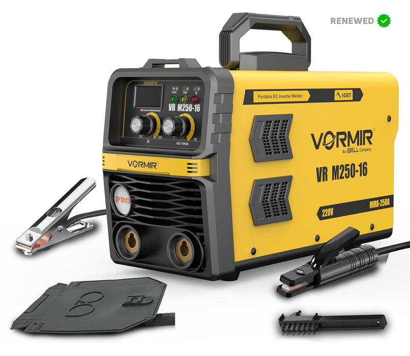 RENEWED - iBELL VORMIR VR M250-16 Inverter MMA Welding Machine (Home/DIY) 250A with Hot Start, Anti-Stick Functions