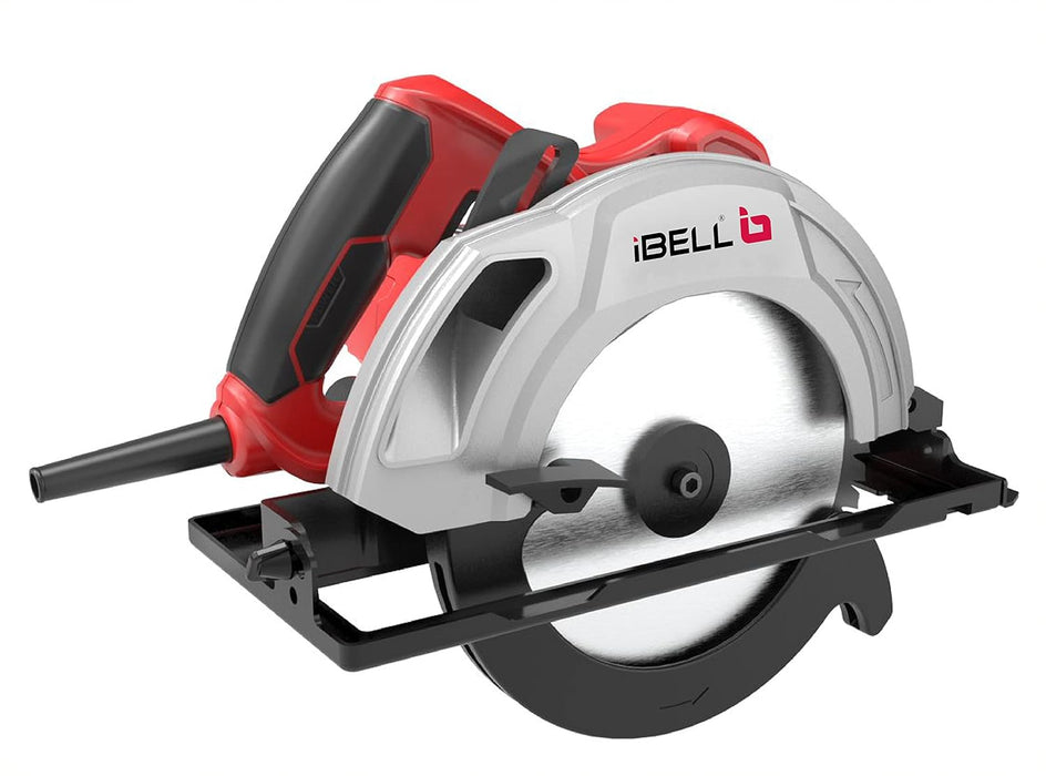 IBELL Circular Saw CS85-71, 1400W, Copper Armature, 4800 RPM, 185 mm, Cutting angle adjustment and precision cut, Corded Electric
