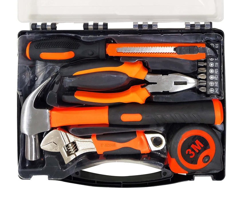 IBELL HT17-30 Hand Tool Kit for Household DIY & Emergency Maintenance (14 Pieces)