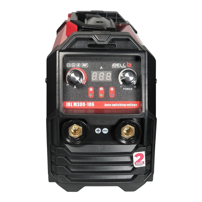 iBELL Dual-phase Heavy Duty Inverter ARC Welding Machine (IGBT) 300A with Hot Start, Anti-Stick Functions, Arc Force Control - 2 Year Warranty