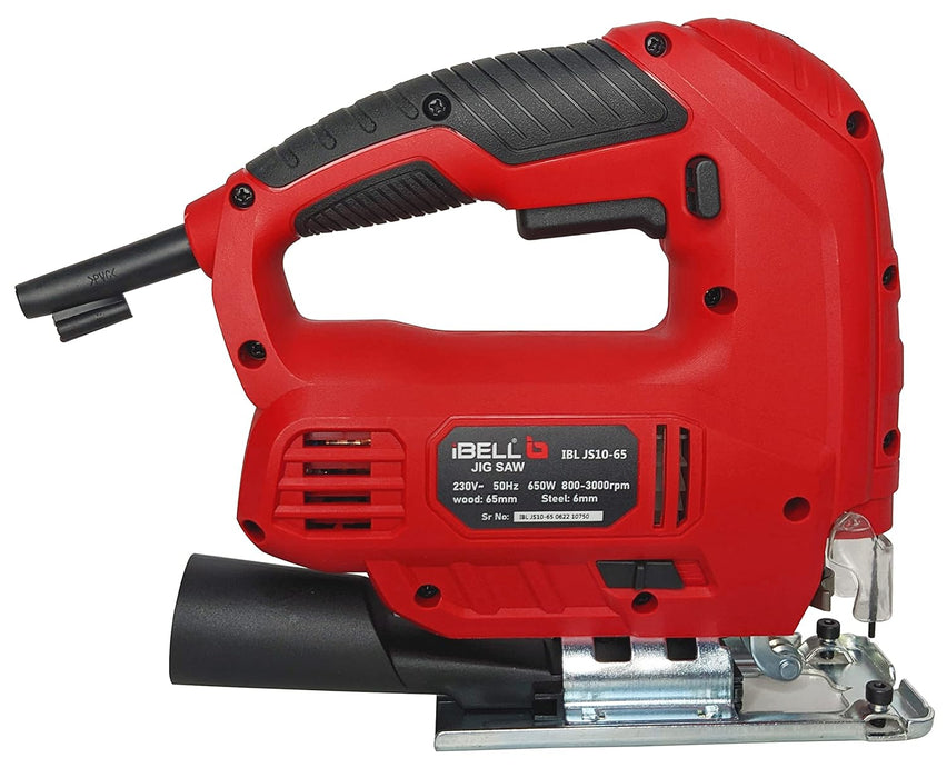 IBELL Professional JIG Saw, 650W, Copper Armature, 3000RPM 65mm with Variable Speed Control