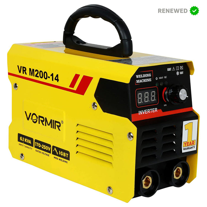 RENEWED - VORMIR Inverter ARC Welding Machine (IGBT) M200-14  200A with Hot Start, Anti-Stick Functions- 1 Year Warranty