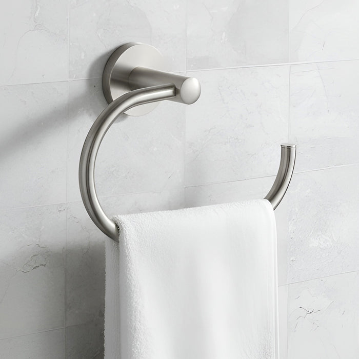 IBL 99-SH iBELL Towel Hanger for Wash Basin | Stainless Steel Napkin Holder for Bathroom | Hand Towel Hanger & Towel Ring | Bathroom Accessories - Chrome Finish (1 Piece)
