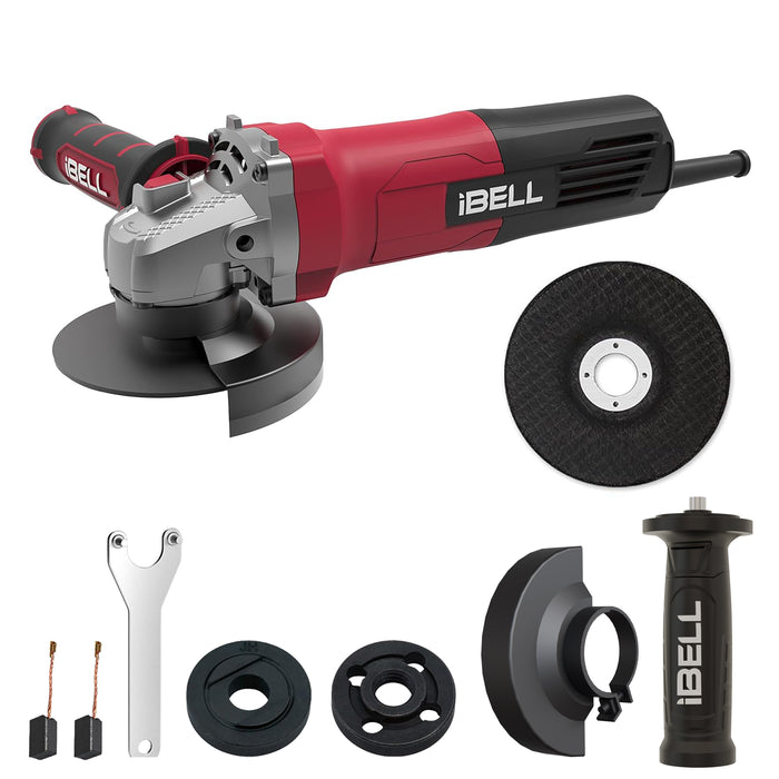 IBELL Angle Grinder AG10-68, 680W Heavy Duty, Copper Armature, Disc Dia 100mm, 11000 RPM with Grinding Wheel and Guard