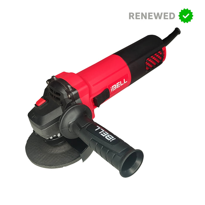 RENEWED - iBELL Angle Grinder AG15-85, 1100W Heavy Duty, Copper Armature, Disc Dia 115mm, 11000 RPM with Grinding Wheel and Guard.