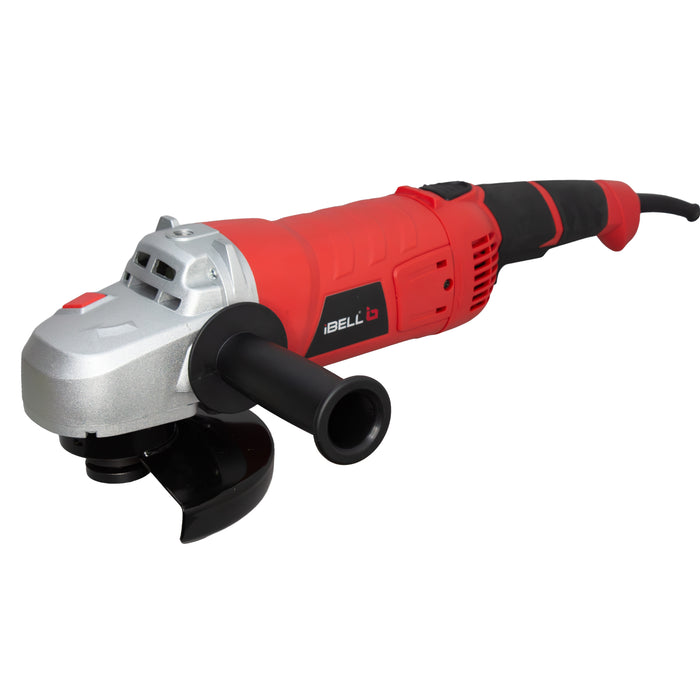 iBELL AG18-24 Heavy Duty Angle Grinder, 2400W Electric Grinder Machine, 6300 RPM, 180mm (7”) Disc, Class II Protection, Professional Metal Cutting, Grinding, Polishing & Sanding Power Tool – 6 Months Warranty