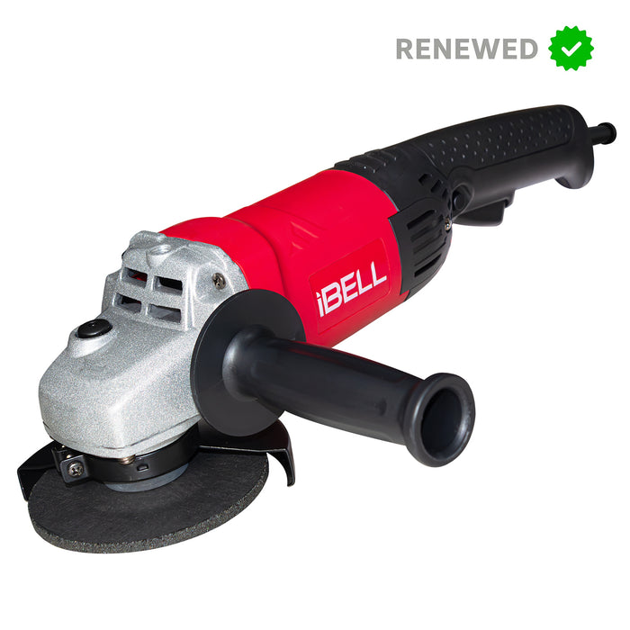 RENEWED - iBELL Angle Grinder AG25-50, 5”/ 125mm Disc Dia,1400W Heavy Duty, Copper Armature, 9000 RPM