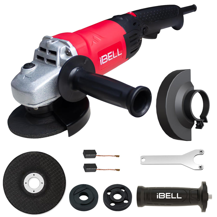 iBELL AG25-50S Variable Speed Angle Grinder - 1400W, 5” Disc, 0-9000 RPM
